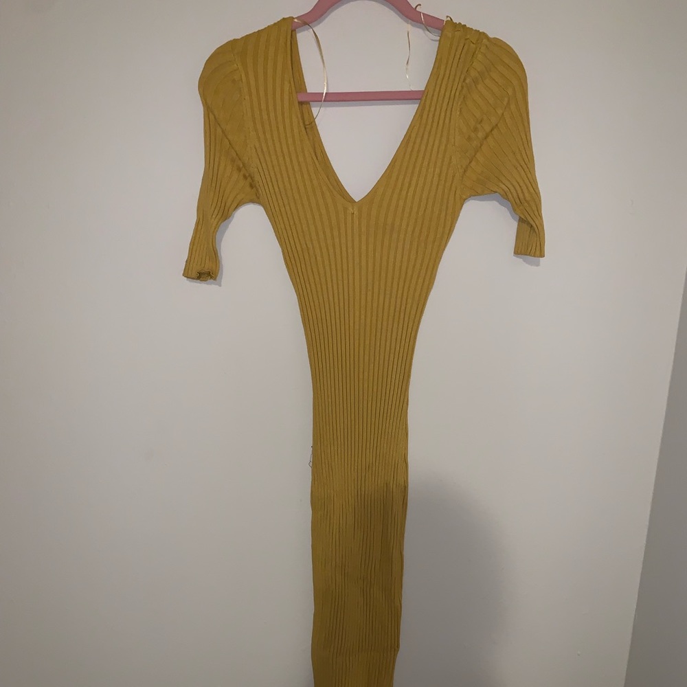 Mustard maxi dress